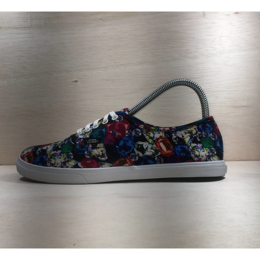 Vans Floral Rose Pattern Lace Up Sneakers Women’s US 7.5 Men US 6 TB4R Shoes 433